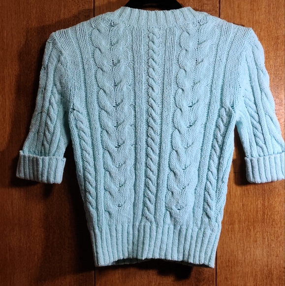 Vintage ESPRIT short sleeves cable knit cardigan - Picture 3 of 6